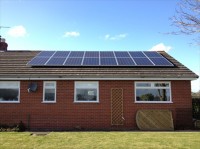 Installation of a 3.92kWp Array Eaton, North Wales