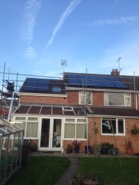 4KW Solar PV Installed on roof levels
