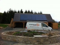 3.88Kwp in roof intergrated PV system Bywell, Northumberland