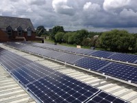 10 kWp PV system on a Car Show Room near Oxford
