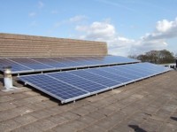 Solar panels at Hallam Community Hall in Sheffield